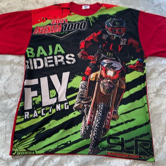 Fly Racing Baja riders enduro motocross Ensenada 1000 California 2XL T SHIRT - Picture 1 of 11